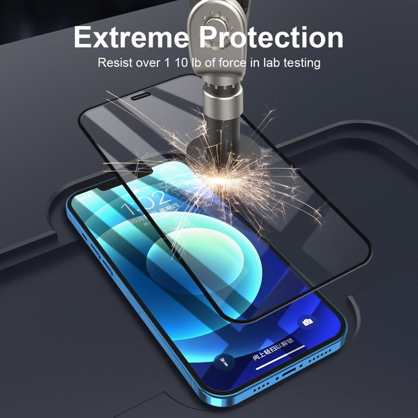 iPhone 12 Pro Max ENKAY Hat-Prince Full Glue 0.26mm 9H 2.5D Tempered Glass Full Coverage Film