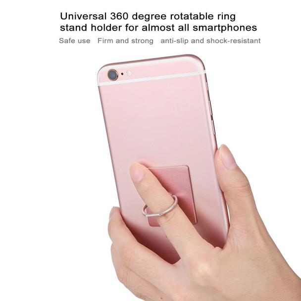 100 PCS Universal Finger Ring Mobile Phone Holder Stand(Rose Gold)