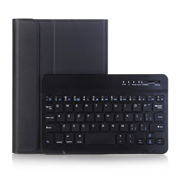 A05B Bluetooth 3.0 Ultra-thin ABS Detachable Bluetooth Keyboard Leatherette Tablet Case for iPad mini 5 / 4 / 3 / 2, with Holder(Black)