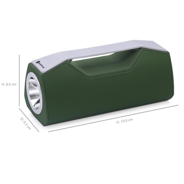 NewRixing NR-2028 Portable Lighting Wireless Bluetooth Stereo Speaker Support TWS Function Speaker (Green)