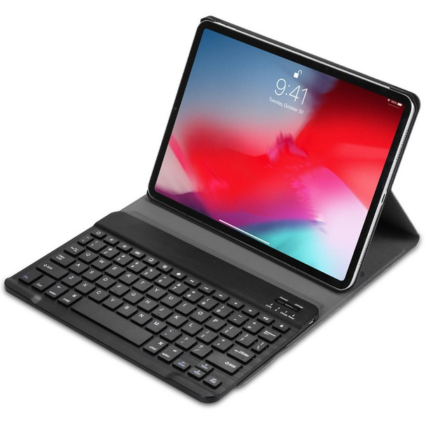 A11 Bluetooth 3.0 Ultra-thin ABS Detachable Bluetooth Keyboard Leatherette Tablet Case with Holder for iPad Pro 11 inch 2021 (Dark Blue)