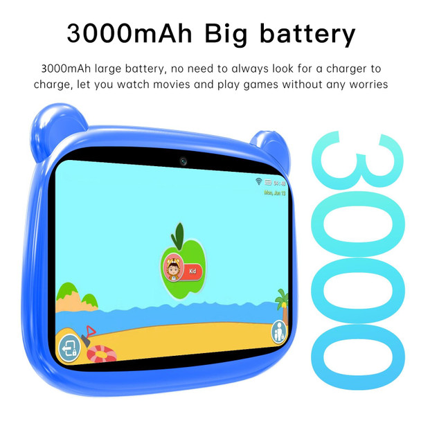 Q8C1 Kids Education Tablet PC, 7.0 inch, 2GB+16GB, Android 5.1 MT6592 Octa Core, Support WiFi / BT / TF Card (Blue)