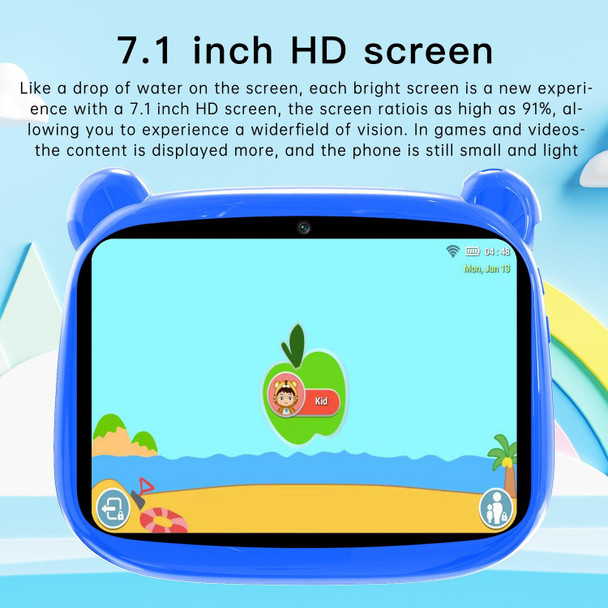 Q8C1 Kids Education Tablet PC, 7.0 inch, 2GB+16GB, Android 5.1 MT6592 Octa Core, Support WiFi / BT / TF Card (Blue)