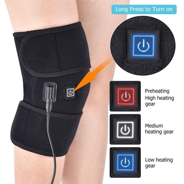 Infrared Heating Therapy Knee Pad Rehabilitation Assistance USB Model