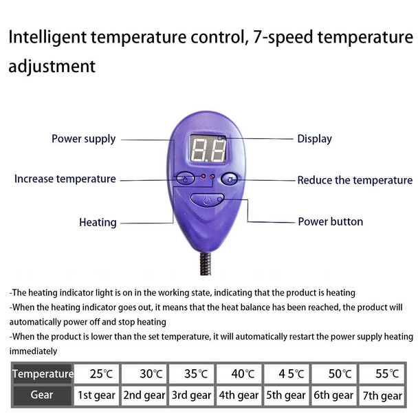 40x30cm Coffee 12V Low Voltage Multifunctional Warm Pet Heating Pad Pet Electric Blanket(EU Plug)