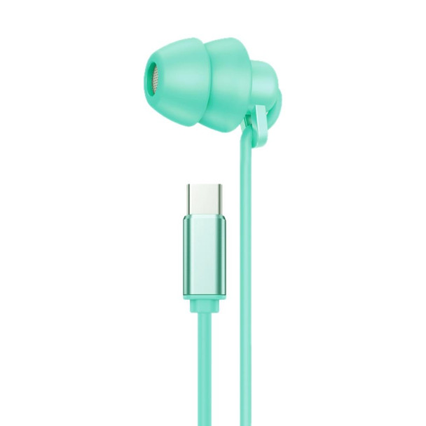 WEKOME YB02 SHQ Series In-Ear Sleep Wired Earphone, Plug Type:Type-C(Blue)