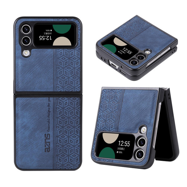 Samsung Galaxy Z Flip4 5G AZNS 3D Embossed Skin Feel Phone Case(Sapphire Blue)