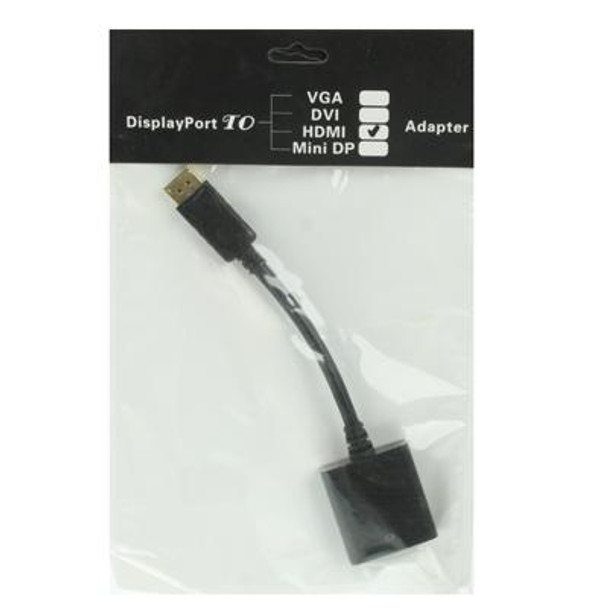 Display Port Male to HDMI Female Adapter Cable, Length: 20cm