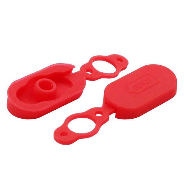 4 PCS Silicone Charging Port Waterproof Cover Dust-proof Plug Electric Scooter Accessories for Xiaomi Mijia M365(Red)