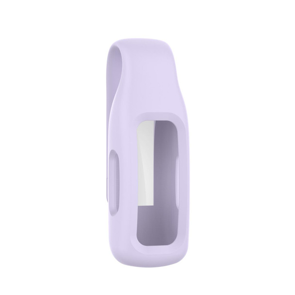 Fitbit Inspire 3 Steel Sheet Silicone Protective Clip Case Cover(Light Purple)