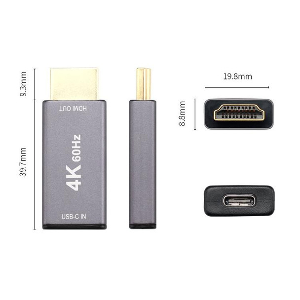 USB 3.1 Type-C / USB-C Female to HDMI Male Adapter