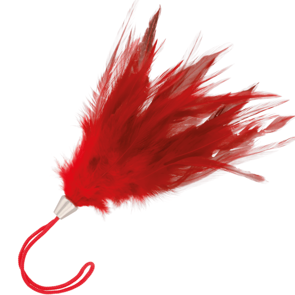 OHMAMA - Fetish Red Stimulation Feather 13CM