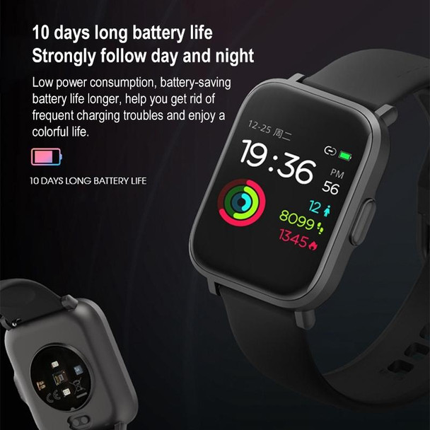 CS201 Fashion Sports IP68 Waterproof Smart Bluetooth Watch, Support Heart Rate Monitoring & Blood Oxygen Monitoring & Sleep Monitoring & Exercise Monitoring(Black)
