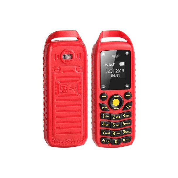 Mini B25 Headphone Mobile Phone, Hands Free Bluetooth Dialer Headphone, MP3 Music, Dual SIM, Network: 2G(Red)