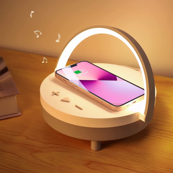 3 in 1 Wireless Charging Music Lamp
