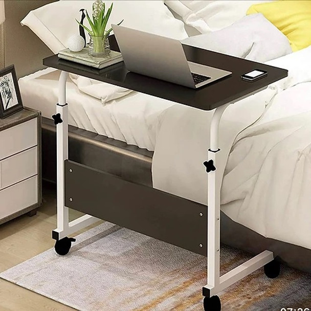 Portable adj laptop stand on wheels