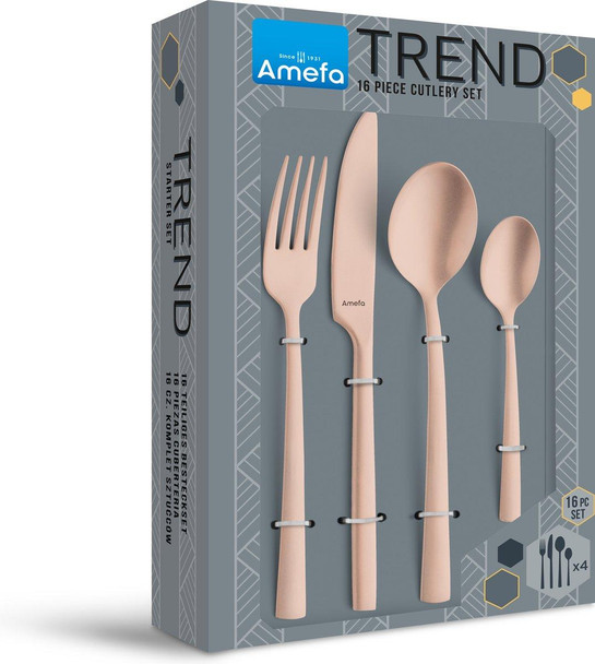 Manille 16pc Copper Cutlery Set