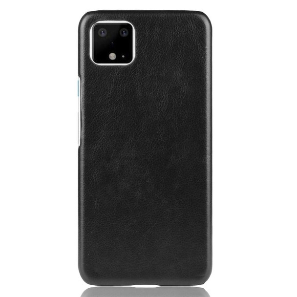 Shockproof Litchi Texture PC + PU Case - Google Pixel 4(Black)