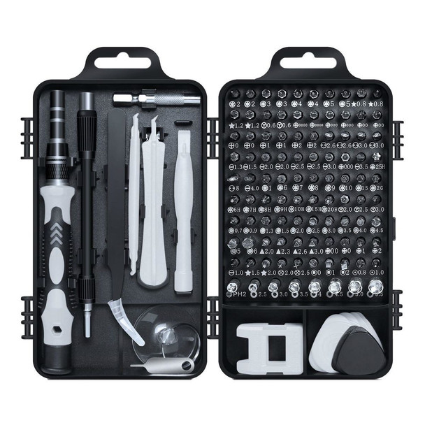 Set Of 115 Multipurpose Magnetic Precision Screwdriver Bits & Mini Tool Kit