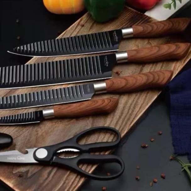 6 Piece Stainless Steel Kitchen Knife Set