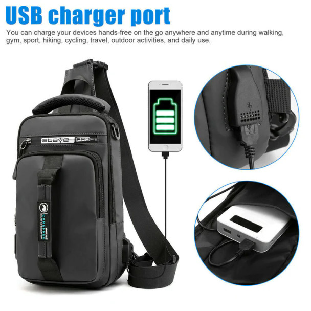USB Charging Compact Bag