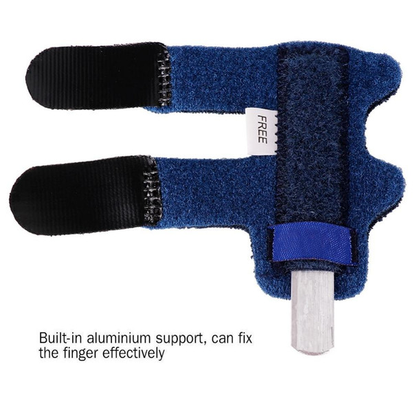 Aluminium Plate Finger Correction Sleeve Fixing Belt Finger Fracture Fixing Splint(Blue)