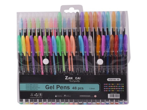 Shiny 48-Piece Gel Pens