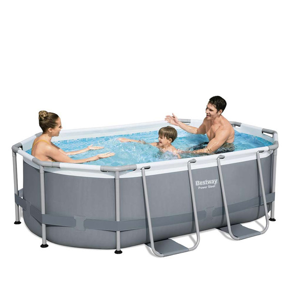 Power Steel Oval Pool Set