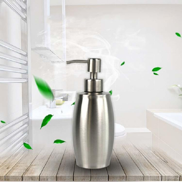 SH158 350ml Stainless Steel Soap Dispenser Oval Hand Sanitizer Bottle