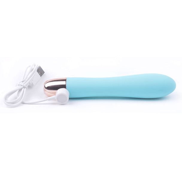 7-Speed Rechargeable Classic Vibrator - Blue