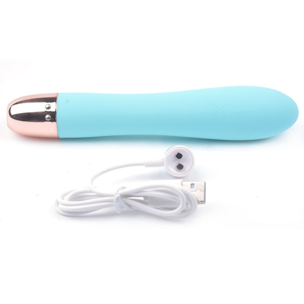 7-Speed Rechargeable Classic Vibrator - Blue