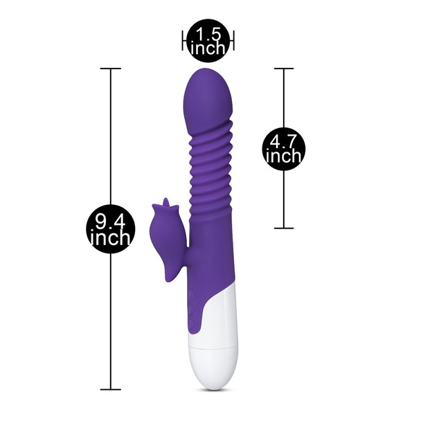 12-Speed Silicone Thrusting Vibrator with Heating Function