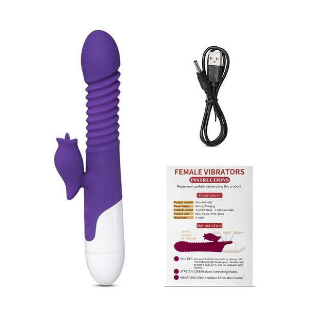 12-Speed Silicone Thrusting Vibrator with Heating Function