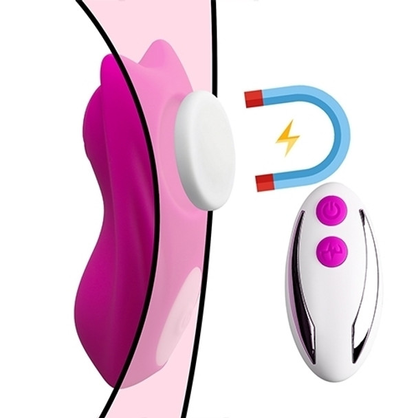 Remote Control 9-Speed Silicone Vibrator with Magnet Stick on Underwear