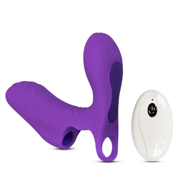 Remote Control 10-Speed Rechargeable Silicone Finger Vibrator