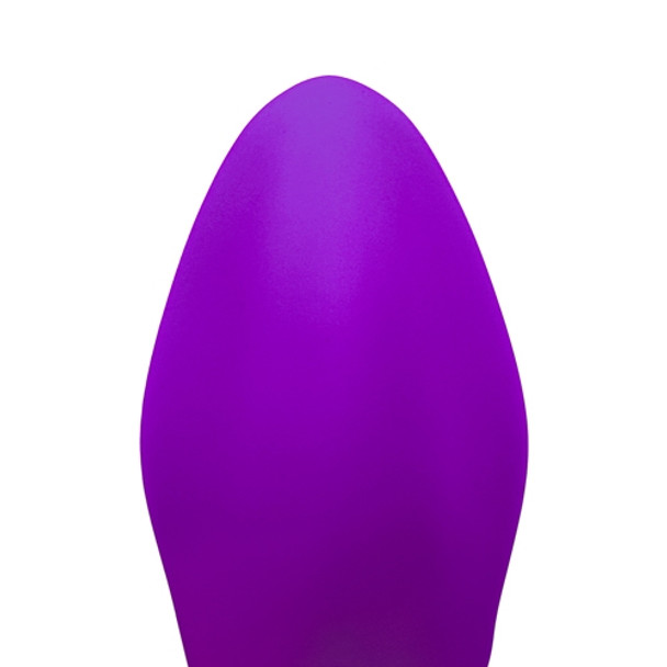 Remote Control Purple Color 9 Speeds Rechargeable Silicone Vibrators for Couples