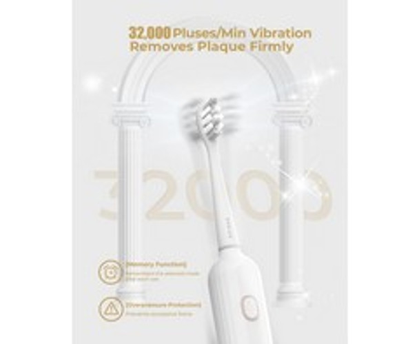 Epeios Sonic Electric Toothbrush [White]