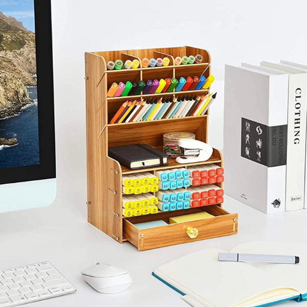 Wooden Desktop Organiser