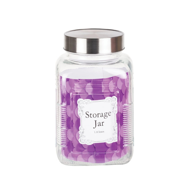Square Glass Storage-Jar
