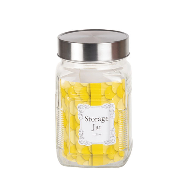 Square Glass Storage-Jar