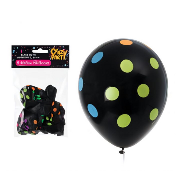 6pc Helium Balloons F-01