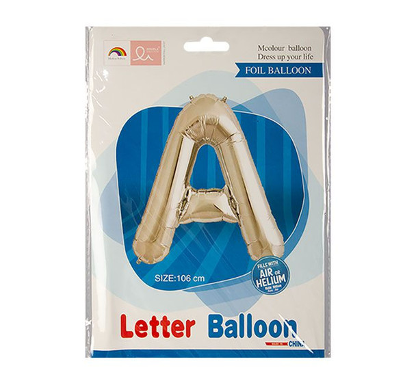 Helium Silver Foil Letter Balloon F-04