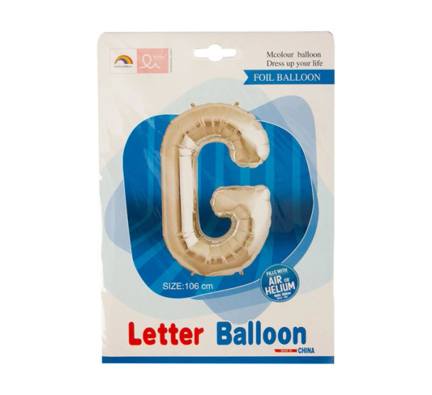 Helium Silver Foil Letter Balloon F-04