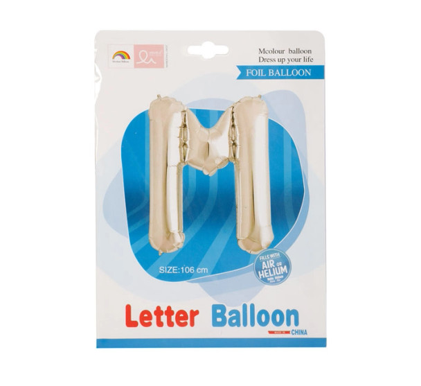 Helium Silver Foil Letter Balloon F-04