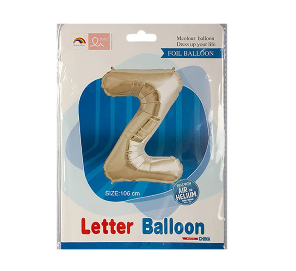 Helium Silver Foil Letter Balloon F-04