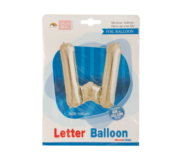 Helium Silver Foil Letter Balloon F-04