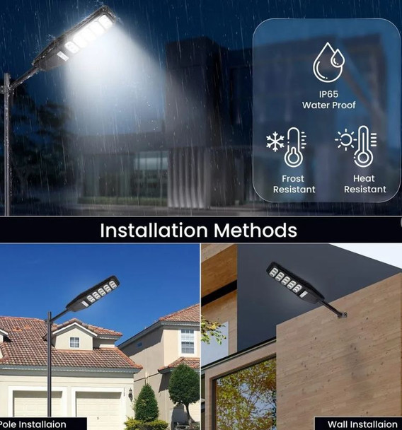 LED Solar Powered Street Light With Remote Control