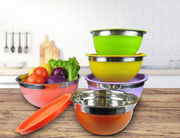 5 Piece Stainless Steel Mixing Bowl Set