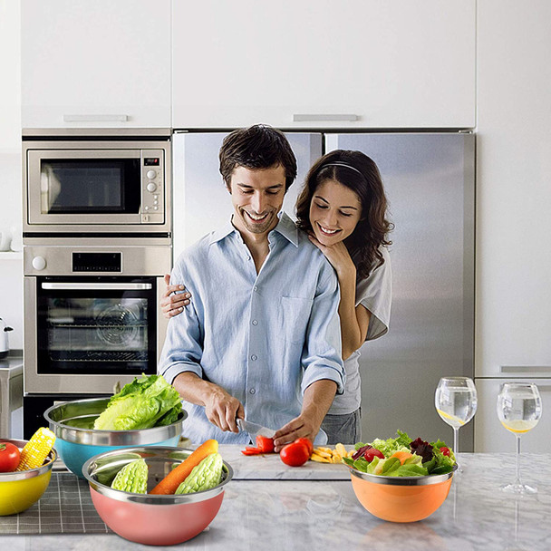 5 Piece Stainless Steel Mixing Bowl Set