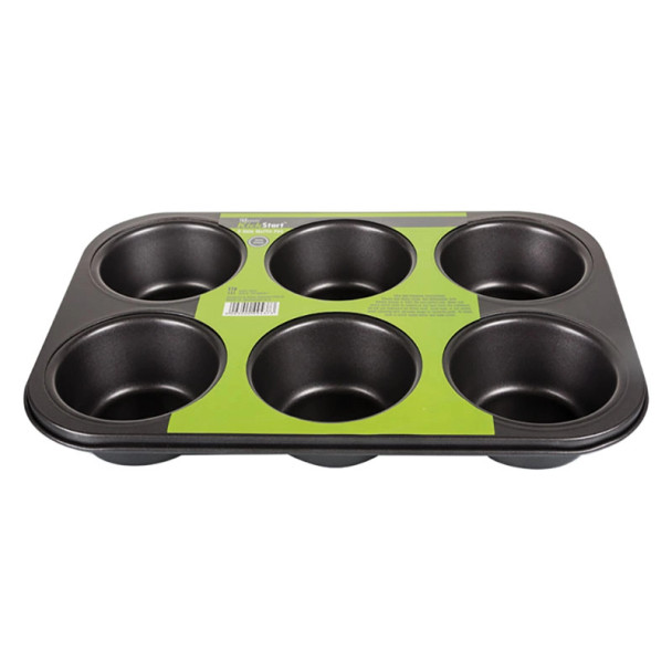 6-hole Bakeware Non-Stick Muffin Pan